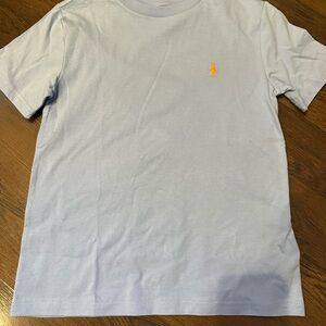 Polo by Ralph Lauren Sky Blue Tee with Orange Logo
